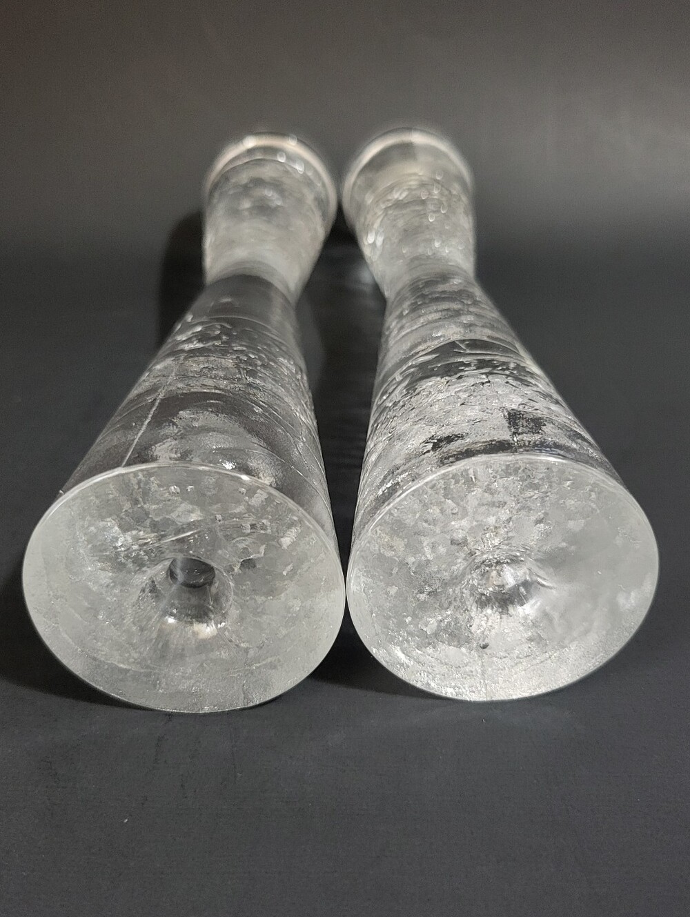 Pair Iittala Arkipelago Hourglass Candlestick Holders Timo Sarpenava Vtg 60s MCM - Picture 10 of 14